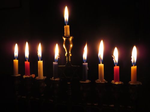 candles menorah light