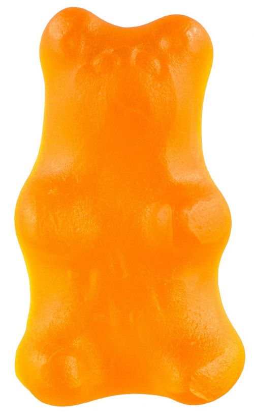 candy gummy bear orange