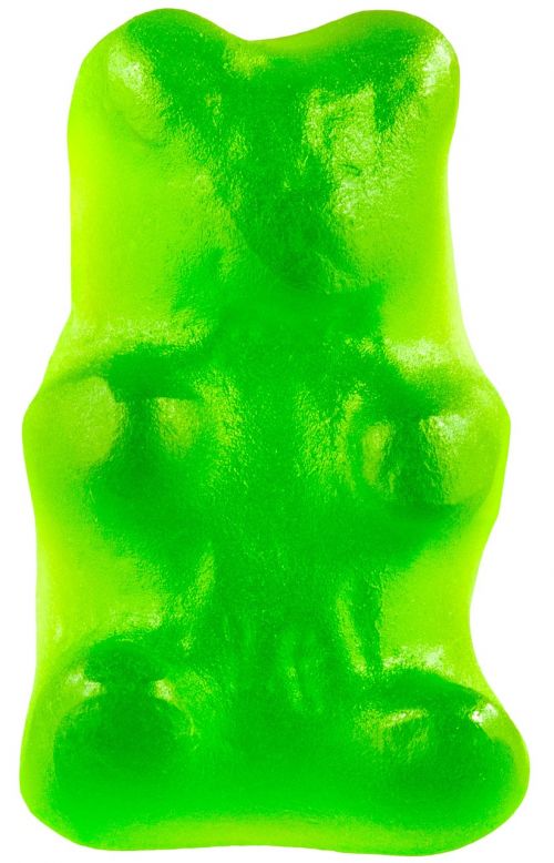 candy gummy bear green