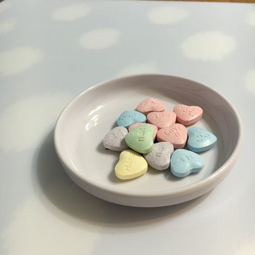 candy candy hearts valentine