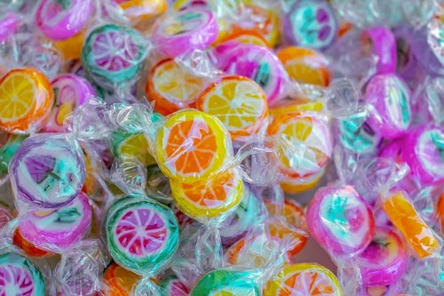 candy  motif  fruits