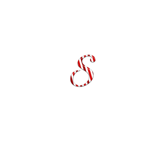 candycane letter s