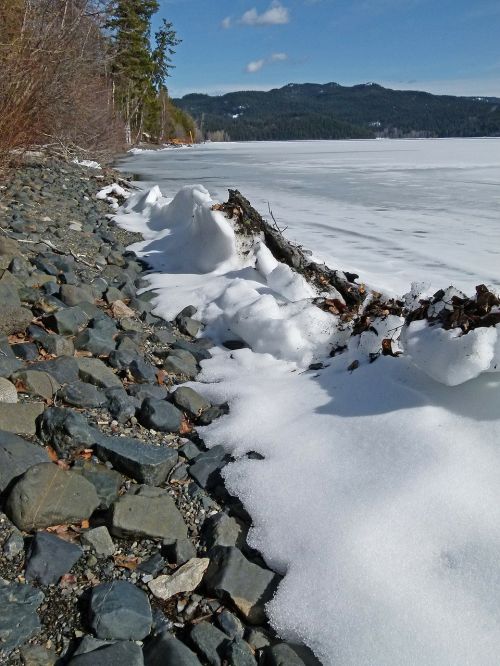 canim lake frozen ice