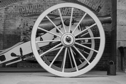 cannon  american civil war  wheel