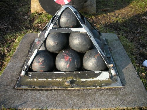 cannon balls old bolted
