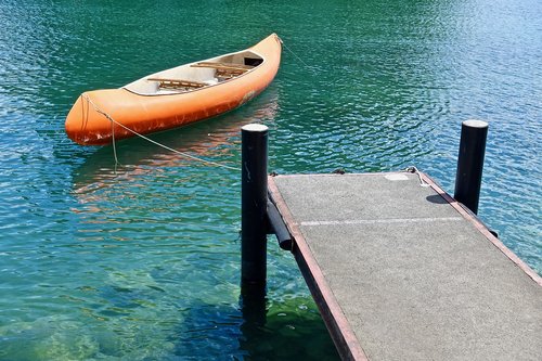 canoe  pier  water