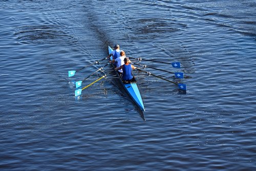 canoe  rowers  rowing