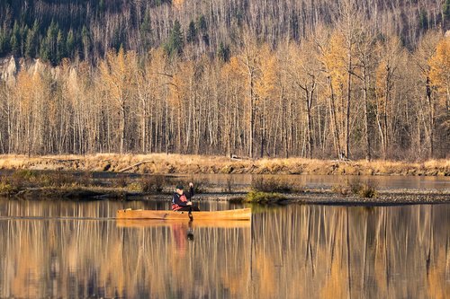 canoe  river  fall