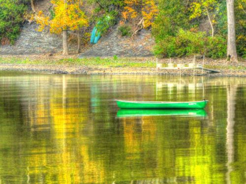 Canoe In Lake