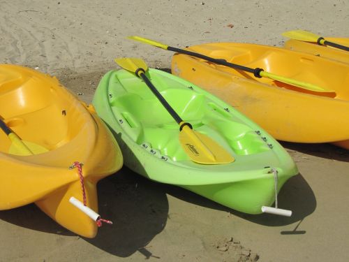 canoeing sea beach