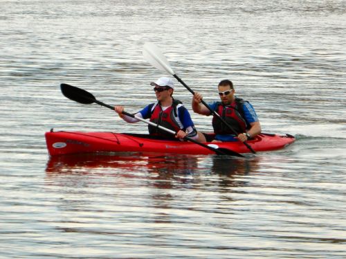 canoeing paddlers kayaking