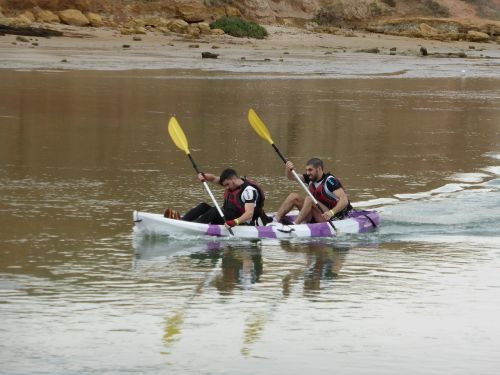 canoeing paddlers kayaking