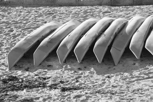 Canoes On The Sand
