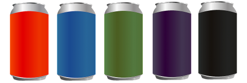 cans metallic jar