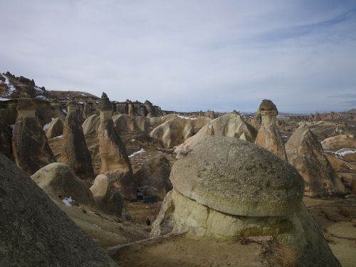 capadokia landscape tuff stones