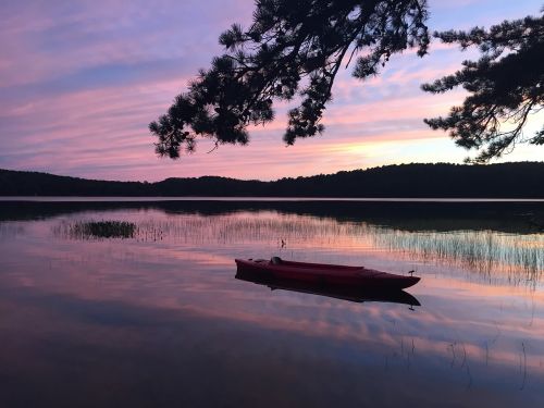 cape cod sunset sunset pond