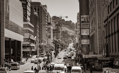 cape town  black and white  south africa