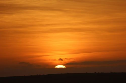 cape verde sunset sky