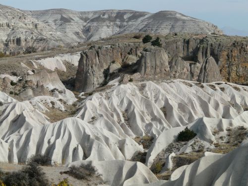 cappadocia landscape basalt
