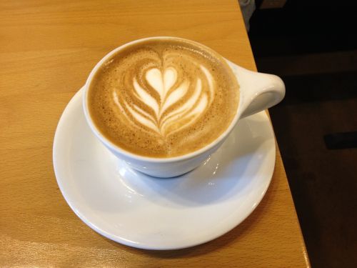 cappuccino art coffee