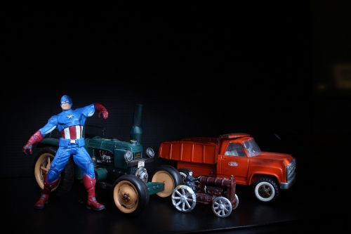 captain america nostalgia red truck