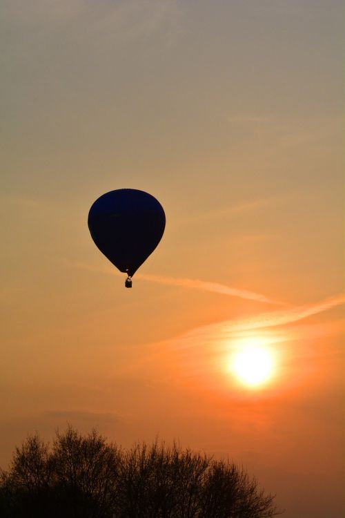 captive balloon sunset balloon