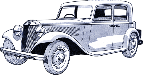 car vintage drawing