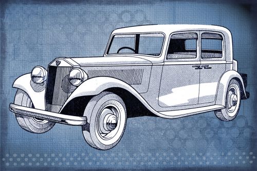 car vintage digital