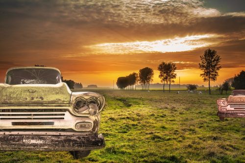 car landscape nature