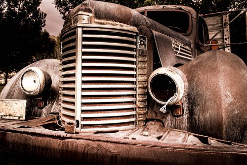 car rusty vintage