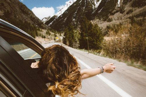 car landscape mountain