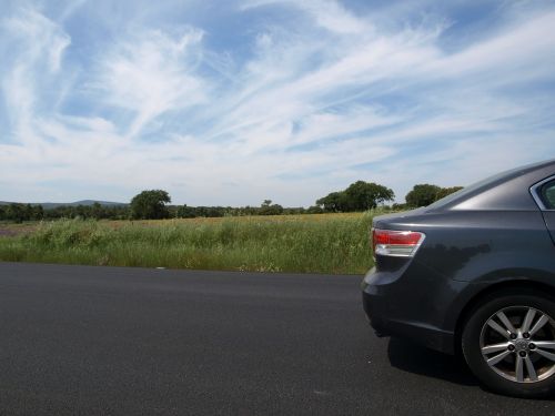 car road landscape