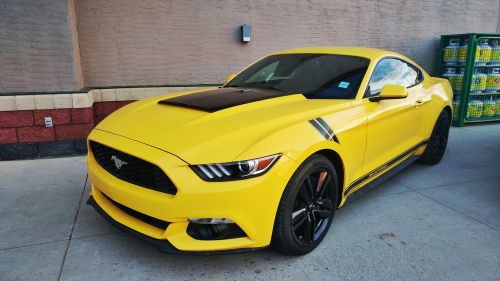 car yellow ford
