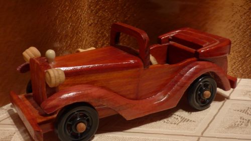 car wooden model