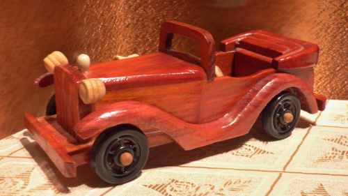 car wooden model