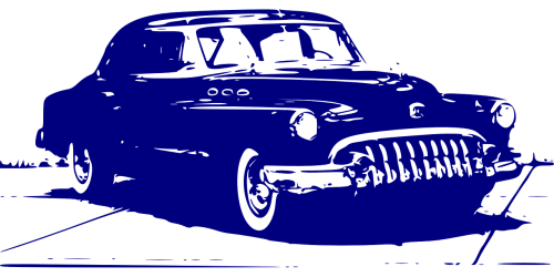 car antique blue