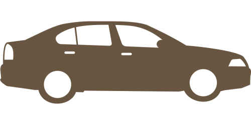 car silhouette sedan