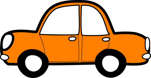 car orange vehicle