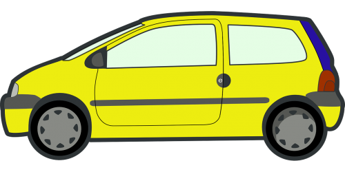 car yellow auto