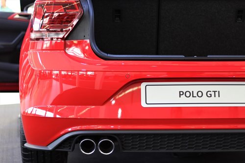 car  volkswagen polo gti  auto show zagreb 2018