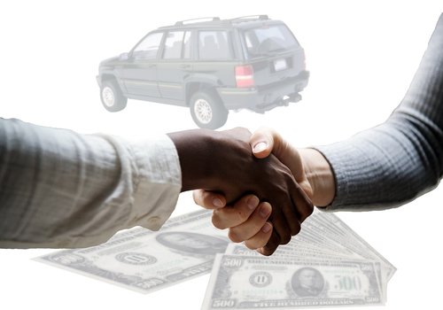 car  sale  handshake