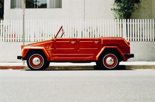 car vintage red
