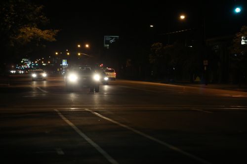 car night headlights