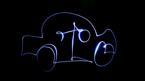 car light painting light