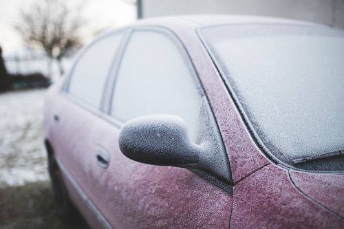 car froze frozen