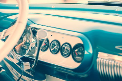 car dashboard interior