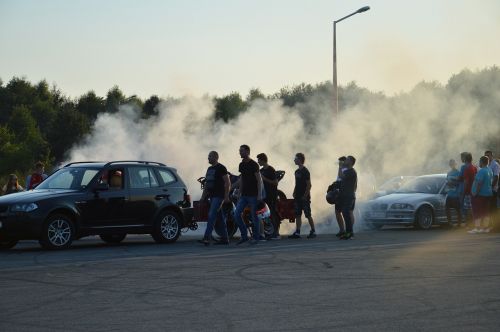 car smoke people
