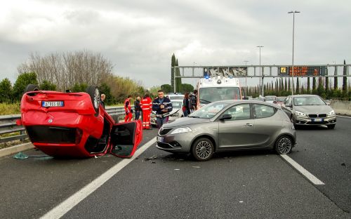 car accident clash rome