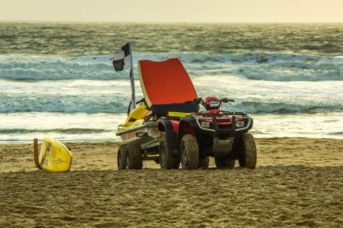 car rescue beach ocean