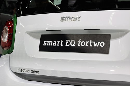 car smart eq fortwo  auto show zagreb 2018  modern technology